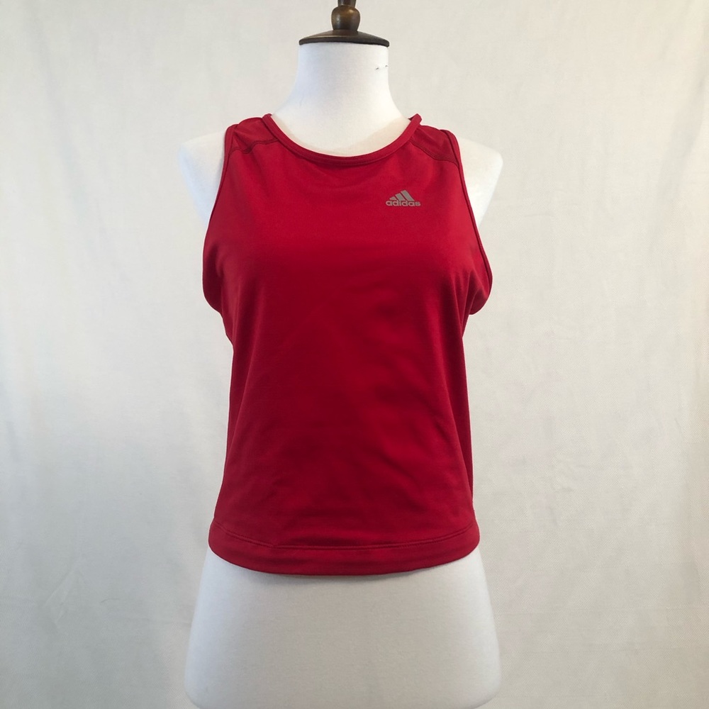 Adidas Red Athletic Racerback Top